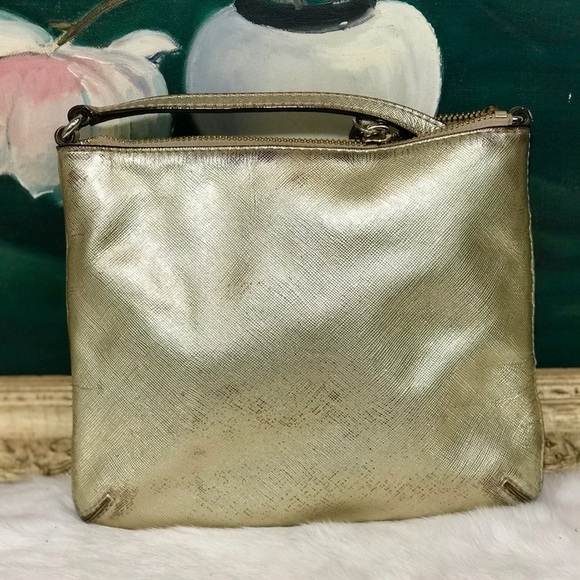 KATE SPADE Saffiano Leather Crossbody Tenley Gold - Picture 3 of 8